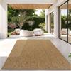 TT Home Tappeto Per Esterni Tappeto Cucina Balcone Terrazza Design Moderno Monocolore, Colore:Caffè, Dimensione:240x340 cm