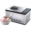 Whynter ICM-200LS Macchina per gelato automatica Capacità 2 Quart in acciaio inossidabile, Compressore incorporato, senza precongelamento, Display digitale LCD, Timer