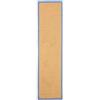 carpetfine Tappeto Sisal passatoia colore 80x500 cm tessuto a mano con bordo in cotone Blu | Tappeto naturale antiscivolo Uni in tessuto piatto di fibre naturali per soggiorno e camera da letto