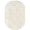 RugVista Art Deco, Tappeto, Moderni, 160 x 230 cm, Pelo medio, Soggiorno, Camera da letto, Lavabile solo a secco, Bianco/Chiaro beige