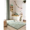 benuta Lytte Tappeto bambini Gobi - Blu 140x200 cm - Rettangolare e stile: Motivi infantili, Scandi Living - Facile manutenzione per soggiorno camera