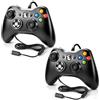AYWHP AYHWP 2PCS Controller per Xbox 360, gamepad USB con cavo, feedback vibrante e levette analogiche di precisione, compatibile con PC/Windows 11/10/8/7/XP, funzione Plug-and-Play immediata