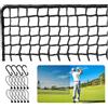 NEWFUN Rete da golf in poliestere nero, rete da golf portatile per mazze da golf, per baseball, hockey, per uso interno ed esterno
