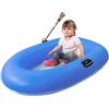 Generico Gommone Gonfiabile,Canotto Trasparente Con Fondo Trasparente | Barca Da Pesca E Relax 160 X 110 Cm Per Laghi Fiumi E Passeggiate, Capacità 80 Kg