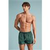Intimissimi Costume Boxer Mare Tinta Unita Modello Corto Verde