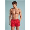 Intimissimi Costume Boxer Mare Tinta Unita Modello Corto Rosso