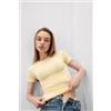 Intimissimi Maglia Manica Corta In Cotone Superior Elasticizzato Giallo