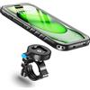 Cozycase Supporto Bici Moto Per iPhone 15 Plus Impermeabile - Metallo/Alluminio Porta Cellulare/Telefono/Navigatore Manubrio Mtb/Bicicletta Monopattino Elettrico Ebike Scooter Mountain Bike Waterproof