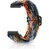 CeiBand 18mm 19mm 20mm 22mm Elastico Tessuto Nylon Cinturino, Cinturino Ricambio Universale Orologio Sottile Fibbia Scorrevole Sportivo Stretchable Braccialetto per Uomini Donne - Grigio Colore