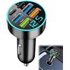 DONOONIS Caricabatterie per accendisigari USB Rapido, USB Accendisigari Ultracompatto in Lega di Alluminio, Caricabatterie Telefono Auto con Ricarica Rapida per Tipo-c, Android E Molto Di Più