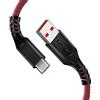 Fasgear Cavo Fasgear Warp Charge 30W per Oneplus 7 Pro 7T, 1.8m Cavo di ricarica da cavo USB C Cavo Fast Charge Nylon Sincronizzazione dati intrecciata Cavo USB tipo C per Oneplus 7 6T 6 5T (1,8m, Rosso)