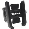 HTDCELERIX Per tmax530 500 DX SX TMAX500 530 560 Moto Manubrio Specchio Supporto Del Telefono Cellulare GPS (Manubrio Nero)