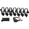 HollyView Hollyland Solidcom C1 PRO System Intercom Wireless ENC Cancellazione Rumore Ambientale Full-Duplex 8 Persone 350m PTT Mute Team Produzione Video Chiesa Drone TV&Film con 1 Master e 7 Cuffie Distanza
