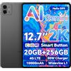 TECLAST Artpad Pro Tablet 12.7 Pollici, 2.2GHz Helio G99 Octa-Core Gaming Tablet Android 15, Doppio SIM 4G LTE+5G WiFi, 2176×1600, 20GB RAM+256GB ROM(TF 8TB) 10000mAh 30W Carica Rapida