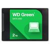 WD Western Digital WD Green SATA 2 TB, fino a 545 MB/s, 2,5/7 mm, garanzia 3 anni, SSD interno (WDS200T5G0A-00CPT0)