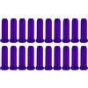 cyclingcolors 20x Tappi per Cavi Freno Cambio Bici Copertura per Terminale Fili Bicicletta Copri Estremità Filo Cappuccio Alluminio, viola