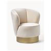 Westwing Collection Poltrona in velluto Olivia