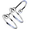 BDSMJOY Dilatatore uretrale con anello per il glande, anelli per il pene, giocattolo sessuale erotico, dilatatori uretrali, masturbatore giocattolo sessuale, perline per catetere uretrale per uomo (27mm)