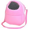 Generic Zaino per criceti, 27,9 x 17,8 cm, portatile, traspirante, confortevole, leggero, con funzione di ventilazione, borsa per animali domestici per viaggi all'aperto, tessuto Oxford grigio, confezione