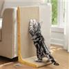 Conlun Graffietto per Gatti, 58 cm Forma a L da Parete, Tiragraffi Verticale, Cartone Resistente per Proteggere i Mobili da Gatti Domestici, Grande,Effetto legno
