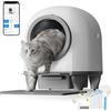 TRIUMPHKEY Lettiera Gatto Autopulente, con Protezione di Sicurezza Multipla, Monitoraggio Remoto via App, Capacità Ampia, Deodorante e Facile da Pulire, Lettiera Autopulente Per Gatti Sicura e Pratica