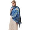 Cutewing Sciarpa scialle avvolgente da donna pashmina morbida sciarpa in cashmere stampata grande coperta sciarpa calda per autunno inverno, Notte stellata, L