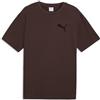 PUMA T-Shirt con Logo Essentials Elevated Cat dal Taglio Morbido da Uomo L, Chocolate Brown