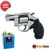 BRUNI Pistola a salve modello New. 380 mm 2 CROMATA + 50 COLPI