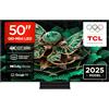 TCL 50C7K 55 QD-Mini LED TV, 4K HDR Premium 2000, Smart Google TV, 144Hz Motion Clarity Pro (Dolby Vision IQ & Atmos, HVA-Panel, Game Master)