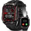 KOSPET Tank M4C Smartwatch con GPS, Corpo robusto in metallo completo, Torcia LE