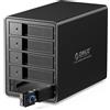 ORICO RAID Case Esterno per Disco Rigido USB3.0, Alluminio 5 Baia Custodia per 3