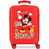Disney Joumma Mickey Fun Times Valigia da Cabina Rosso 33x50x20 cm Rigido 2.35 kgs Lucchetto a Combinazione Laterale ABS 2.35 kgs 28.4L Bagaglio a Mano