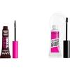 NYX Professional Makeup Thick It. Stick It! Mascara per Sopracciglia, Colora e Infoltisce per 16H di Durata, Espresso & The Brow Glue, Gel Trasparente per Sopracciglia Effetto Laminazione