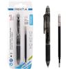 Pryma Penna Cancellabile a Scatto 0.7mm + Ricarica Nera - Scrittura Fluida e Precisa, Inchiostro Gel Termosensibile, Cancellabile Senza Macchie - Ideale per Scuola, Ufficio e Casa