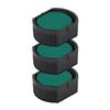 TAMPON 24 Cassetta d'inchiostro per Colop Printer R 12 | Cartuccia Colop E/R12 (confezione da 3 - verde)