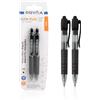 Pryma Penna Sfera Mini 0.7mm - Set 2 Pezzi Nero, Scrittura Scorrevole e Precisa, Compatta e Tascabile per Ufficio, Scuola e Agenda