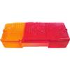 Ama Lente di Ricambio per Fanale Posteriore Sinistro a 3 Luci - Compatibile con Articoli 02818 e 02823, Plastica Trasparente, Ambra e Rosso, Made in Italy