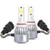GZLMMY Kit di conversione per fari anteriori a LED per auto, tutto in uno, 12 V, 72 W, 3000 K, abbaglianti e anabbaglianti, lampadine fendinebbia ad alta potenza, colore giallo (9006 HB4)