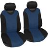 Auto Accessori Lupex Coppia Anteriore Coprisedili per auto Universali, in poliestere, copertura sedili standard, No Suv, modello R1 (Coppia Anteriore - Blu Scuro)