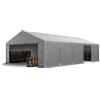 TOOLPORT Tendone deposito 5x10 m PVC 700 N grigio impermeabile tenda capannone tenda di stoccaggio
