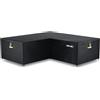 AWNIC Telo Copridivano Lounge a Forma di V da Esterno Impermeabile, Resistente ai Raggi UV e agli Strappi Copertura Divano Esterno da Giardino 420D Poliestere 215x215x85x71cm