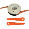 Odashen Testina di ricambio per decespugliatore con 2 lame di ricambio per STIHL FS56 FS70 FS89 FS91 FS94 FS111 FS120 FS131 FS235 FS250 FR235 FR131 FS240 FSA90 FSA130 FSA135 Sostituire 4 002 8 20 2300