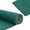 Froadp Stuoia per privacy in PVC Recinzione per privacy Imitazione bambù con fascette e lamelle rinforzate a forma di W Resistente alle intemperie Privacy per balcone Outdoor Privacy per giardino