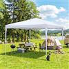 VOWNER Gazebo 3x3m Pieghevole Impermeabile, Gazebo Pieghevole Pop-up Regolabile in Altezza, Giardino Protezione UV 50+, con Borsa, Bianco