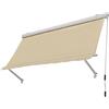 La zappa Tenda da sole a caduta cassonata per balcone e veranda con braccetti telo impermeabile (Beige, 300 x h 250 cm)