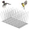QIMEI-SHOP Dissuasori per Piccioni 3 Metri Dissuasore per Piccioni Scaccia Piccioni Anti Uccelli in Acciaio Inox per Balcone Finestra Tetto Recinzione 12 File 25cm