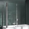 Mai & Mai Parete Vasca da Bagno Doccia75x120x140cm, Parete Sopravasca Sinistra Cabine Doccia Vetro Trasparente 6mm Nano Rivestimenti Cortona113