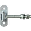 KeyMet Cerniera per cancello regolabile, con piastra di fissaggio zincata (1, M12)