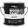 vidaXL Vernice per legno Nero 16,5 x 16,5 x 16 cm Stampa da parete, Vernice resistente per esterni, impermeabile, asciuga veloce, basso odore, soluzione per pittura efficace