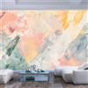 JIAOQSS Carta Da Parati 3D Moderna camere letto cucine soggiorni fotomurali premium stile 3D Parete Da Dei Murale Moderna Gigante il fondo del salone Dipinto ad olio astratto colorato rosa